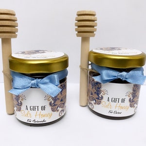 100% pure Sidr Honey Jars Personalised Wedding Favours