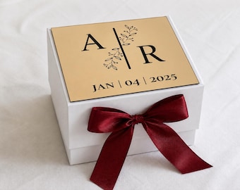 Cajas de recuerdo personalizadas, cajas de recuerdo vacías para bodas Nikkah
