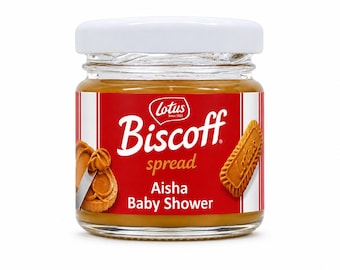 Tarro pequeño de crema de galletas Lotus Biscoff personalizada – 45 g