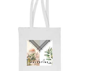 Bolso de mano Palestina blanco