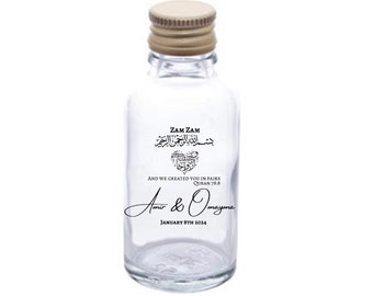 Personalised 50ml Zam Zam bottle - Filled or Empty