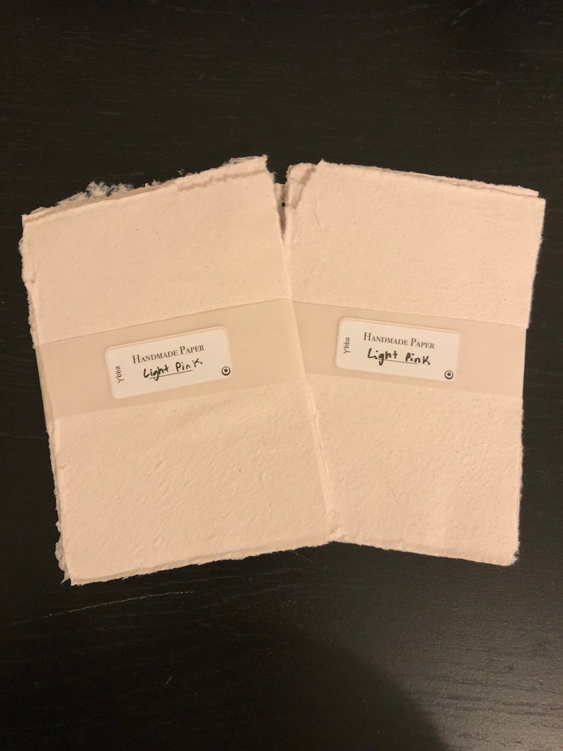 Light Pink Handmade Paper