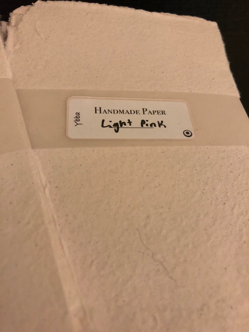 Light Pink Handmade Paper