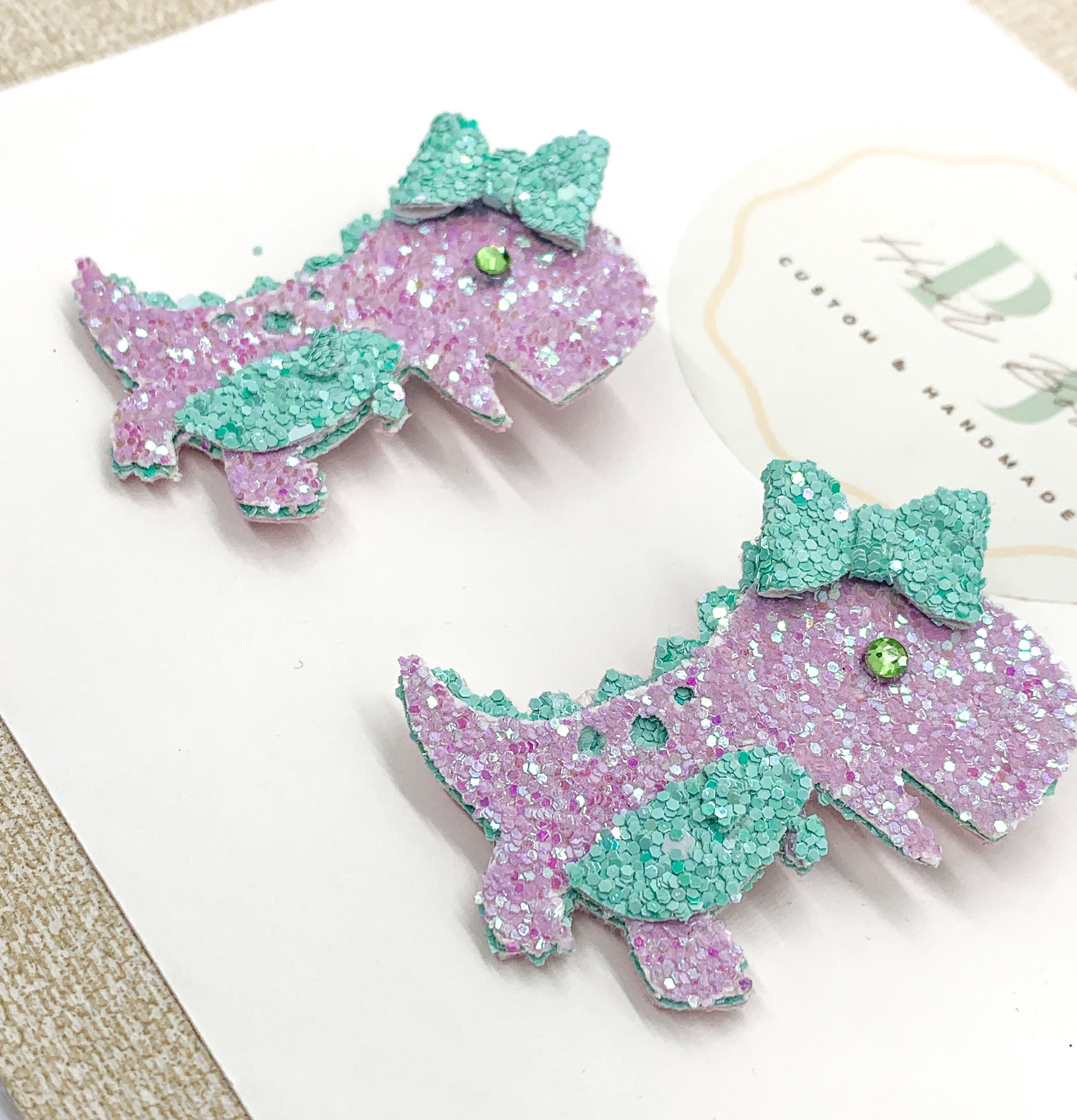 Dinosaur Hair Bow - Etsy