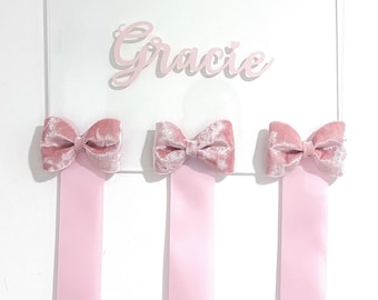 Acrylic Hair Bow Holder, Hair Bow Holder - Girls Hair Bow Holder, Personalized Hair Bow Holder