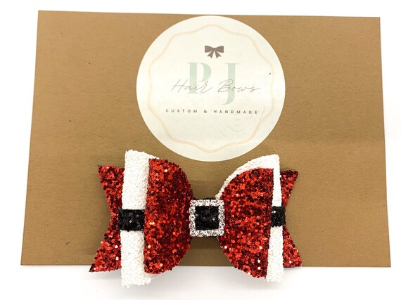 Santa Hair Bow Santa Hair Bow