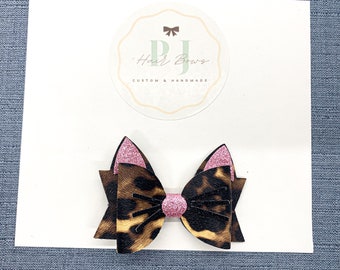 Kitty Cat Hair Bow ~ Kitty Cat Nylon Headband ~ Cat Hair Clip ~ Dress Up Kitty Cat Hair Bow ~ Girl’s Dress Up Hair Bow ~ Toddler Hair Clips