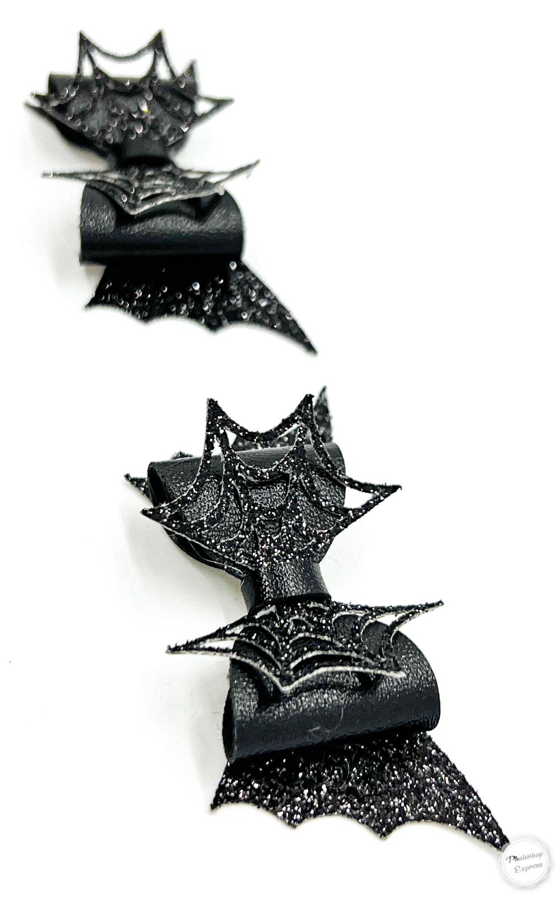 Bling Bat Bat Glitter Pigtail Glitter Set - Bat Girl Piggies ~ Black Bat Girl’s ...