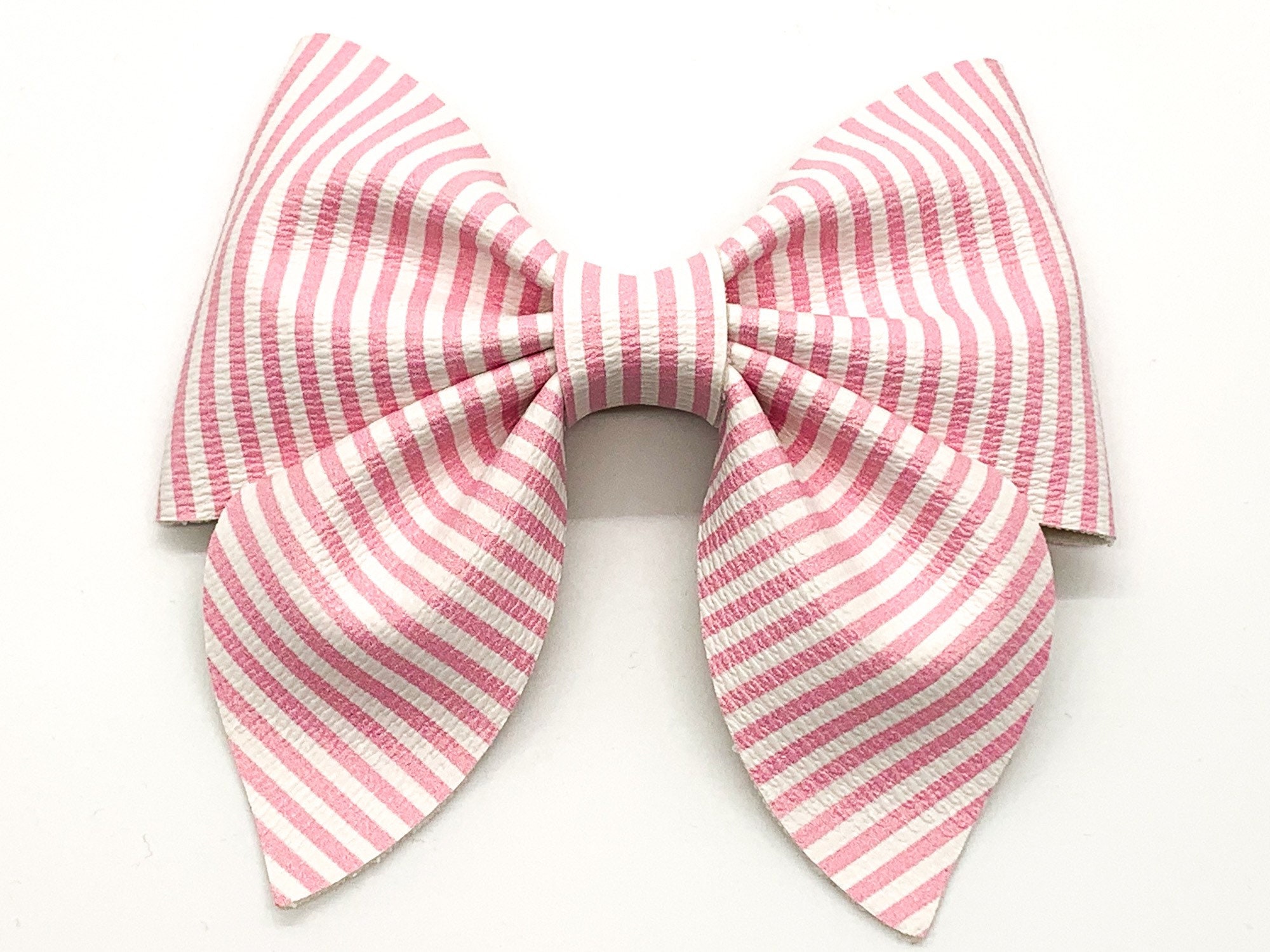 4.5 Pink and White Sailor Hair Bow Cute Hair Bow Toddlers - Etsy UK