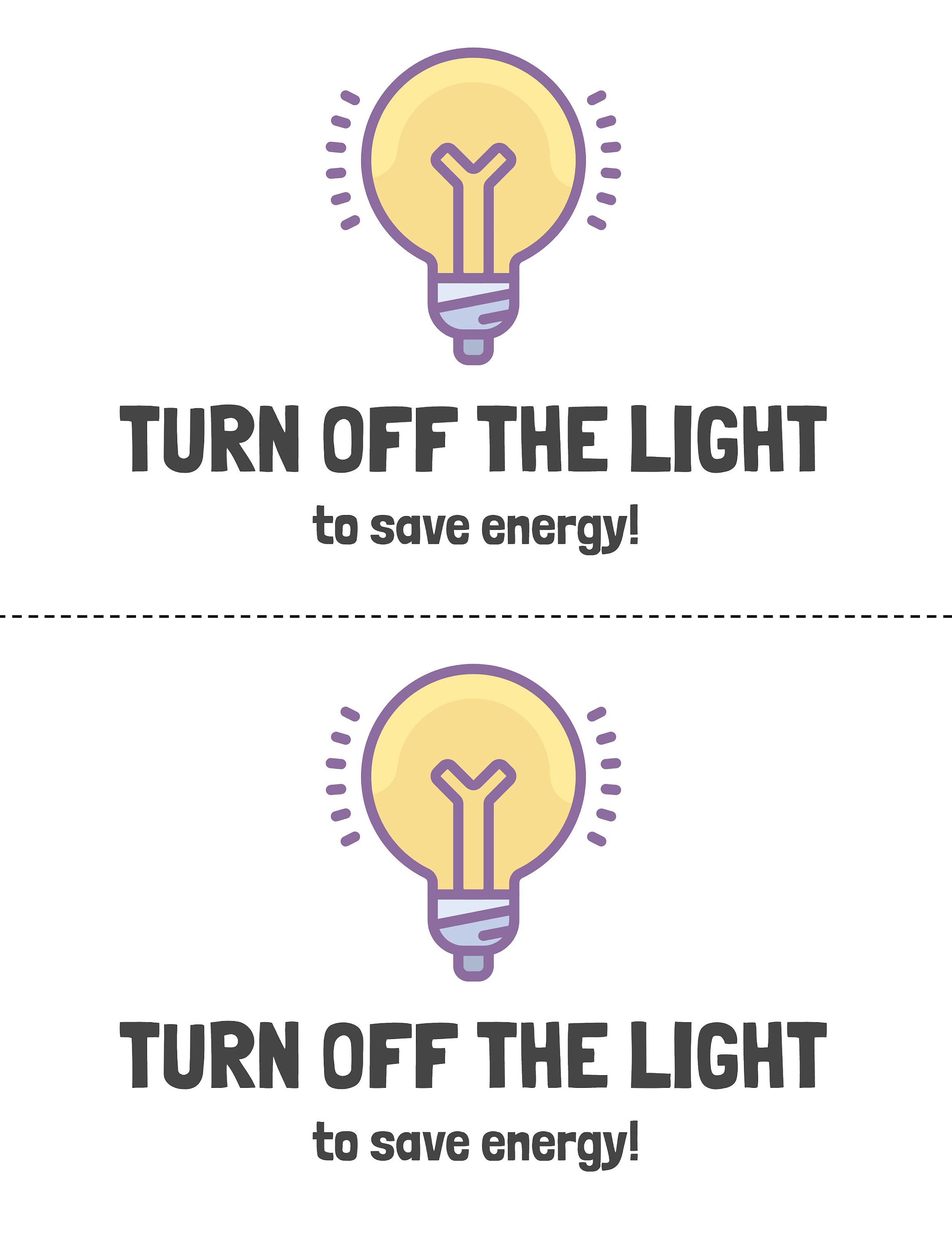Turn off the Light! Sign Printable - Etsy