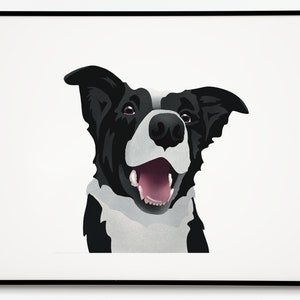 Border Collie Sofort Download Wandkunst | PDF | Hunde Kunst | Digitaldruck