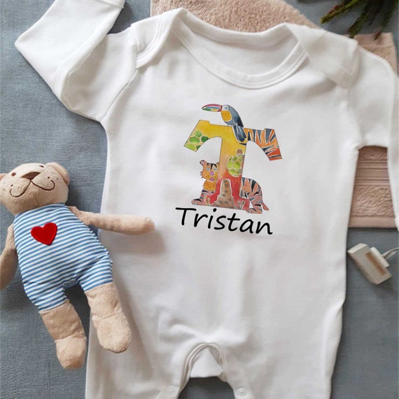 Personalised Baby Sleepsuit hospital Outfit newborn Outfit long