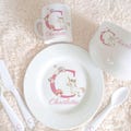 Personalised Ceramic Baby Dinner Set: Christening Keepsake Gift