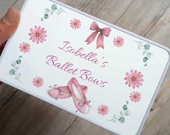 Personalised Ballet Hair Accessories Tin - Custom Keepsake Box