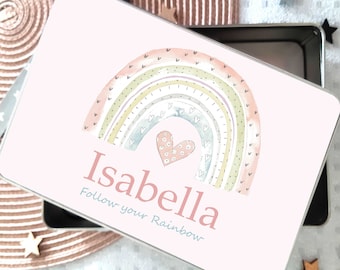 Personalised  Girls Hair Tin - Custom Bits and Bobs Room Tidy, More Designs, Metal, Girl's Birthday Christmas Gift Idea.