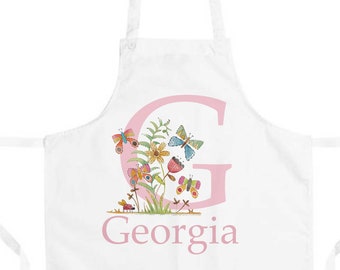 Personalised Kids Apron Set, Chef Hat, Cooking Utensils, Birthday Gift