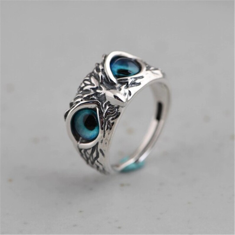 Adjustable Eye Owl Ring Vintage Cute Design Owl Ring Bird - Etsy