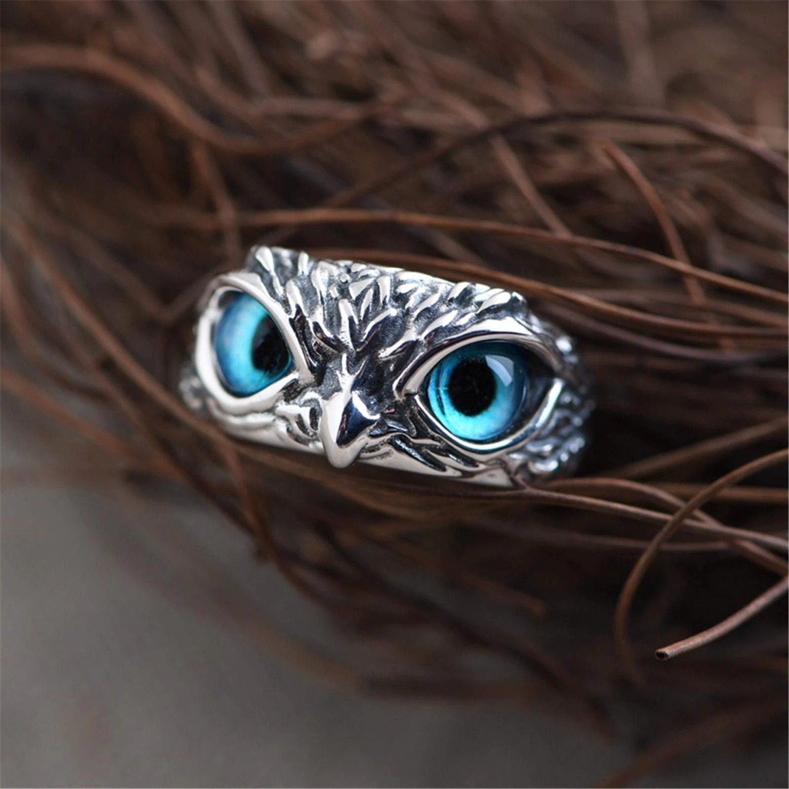 Verstellbarer Eye Owl Ring Vintage Süßer Design Eulen Ring - Etsy