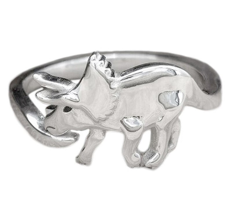 Adjustable Dinosaur Ring Sterling Silver 925 Dinosaur Ring | Etsy