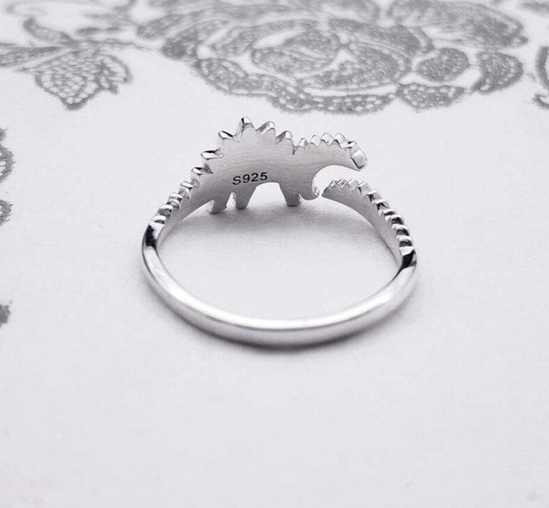 Adjustable Dinosaur Ring Sterling Silver 925 Dinosaur Ring Etsy