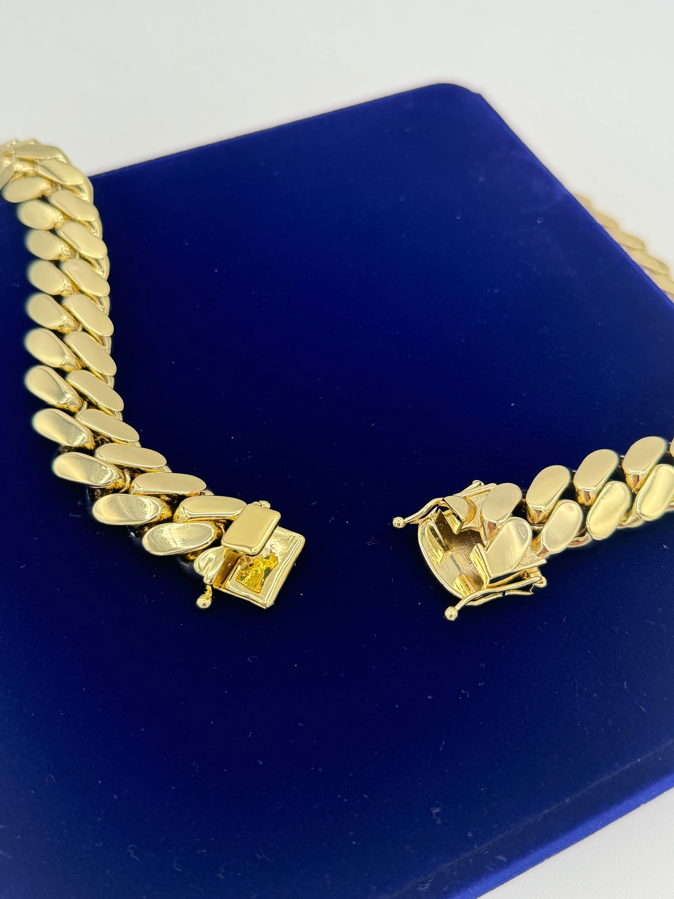 【60cm】【18K刻印あり】【Miami Cuban】 Q&S Jewels 4.5MM Cuban Links Chain Necklace 18K White Gold