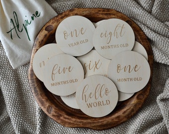 Alpine Baby Wooden Milestone Cards