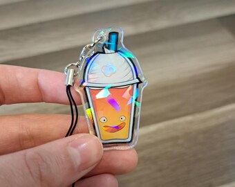 Studio Ghibli Calcifer Acrylic Phone Charm Keychain
