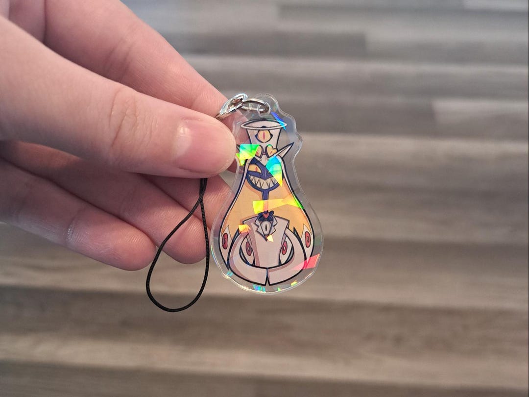Hazbin Hotel Sir Pentious Acrylic Phone Charm Keychain - Etsy