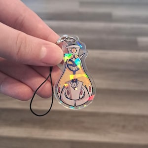 Hazbin Hotel Sir Pentious Acrylic Phone Charm Keychain