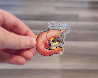 Shrimp Phone Charm Keychain