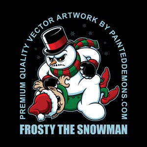 Frosty the Snowman Vector Art