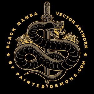 Black Mamba Vector Art
