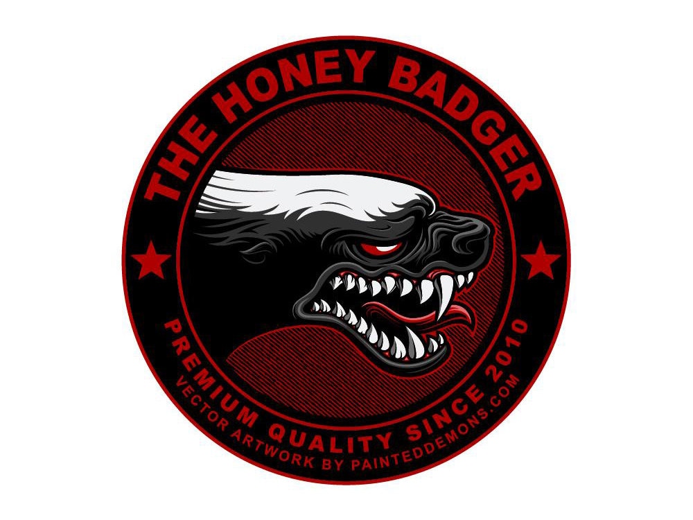 Honey Badger Vector Art - Etsy