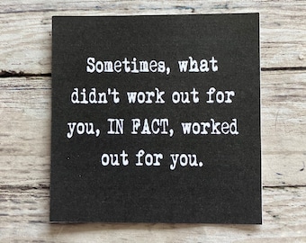 Motivational magnet, inspirational magnet, magnet, small gift, 3 X 3 INCHES