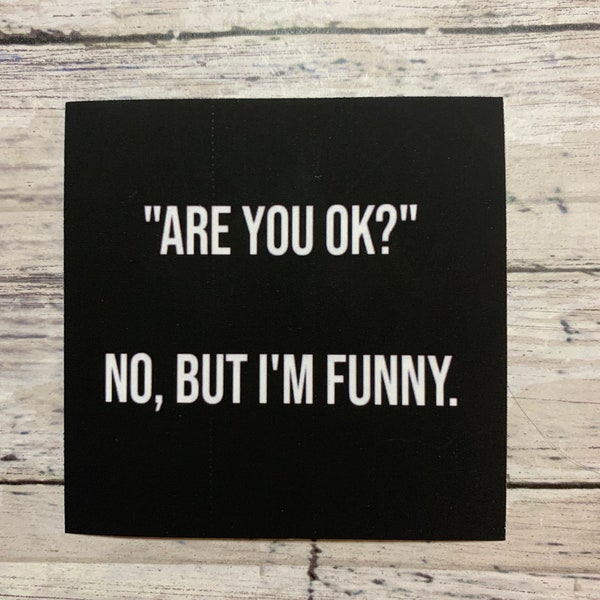 Funny magnet, sarcastic magnet, magnet, small gift 3 X 3 INCHES