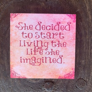 Motivational magnet, positive magnet, inspirational magnet, small gift, friend gift, co-worker gift