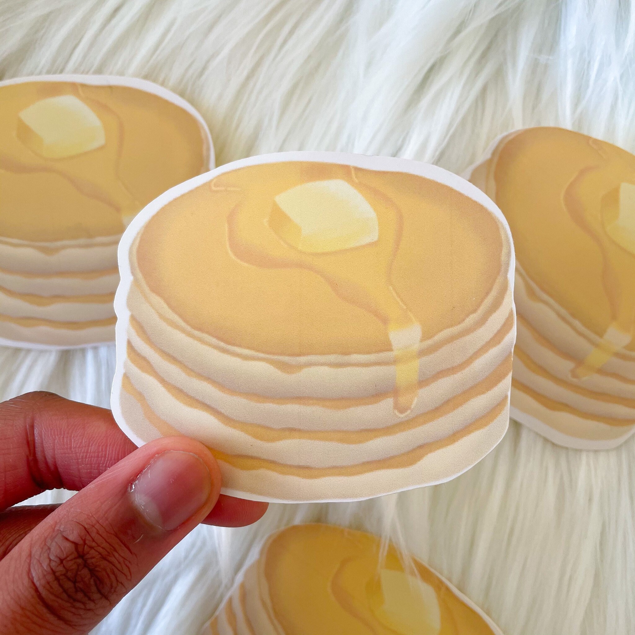 Cute Pancake Sticker Glossy UK SELLER | Etsy