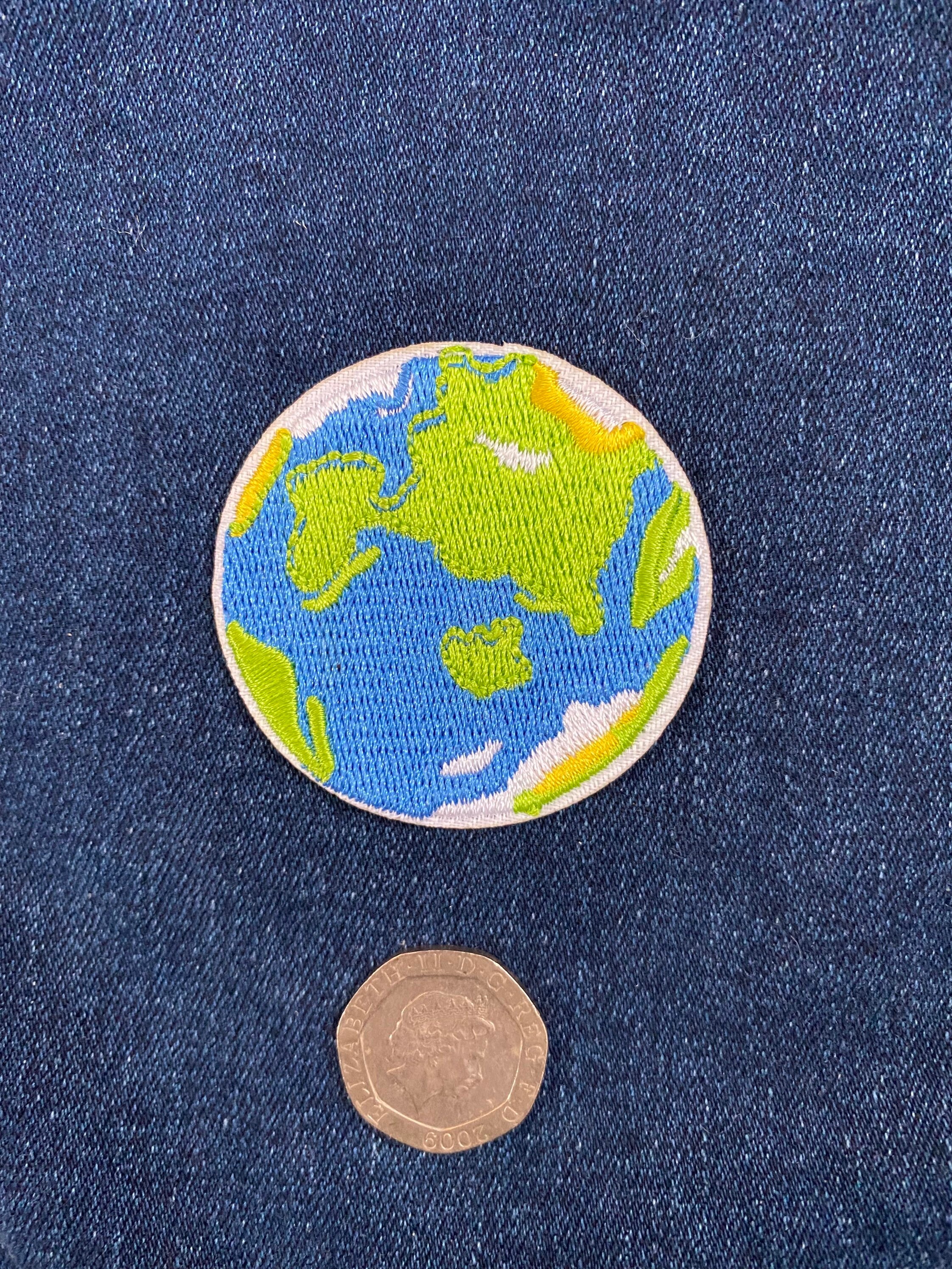 World Patch Earth Patch Save the Earth Iron on Patch Etsy