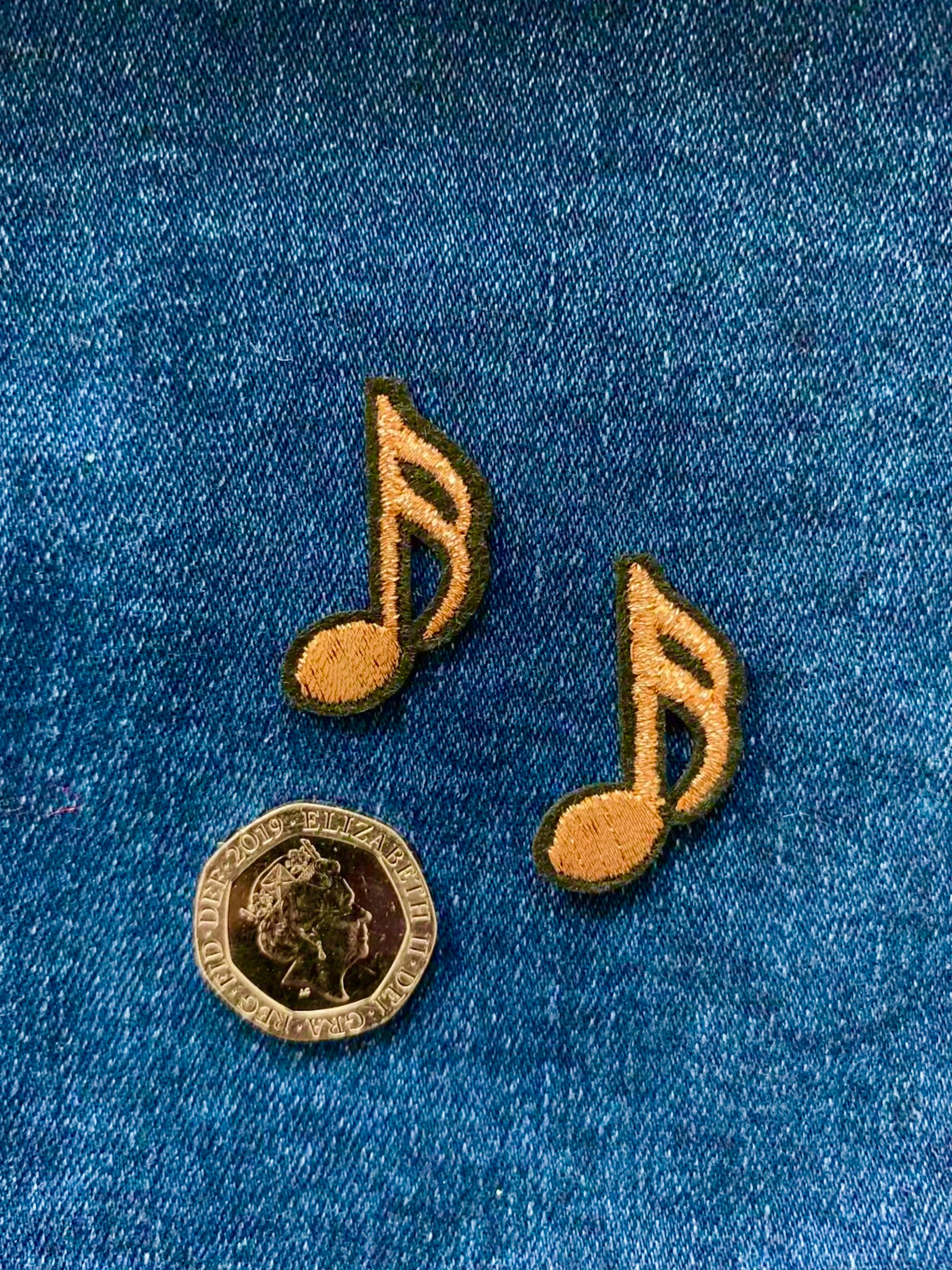Little Music Note Patch Musical Patch Artistic Patch Etsy