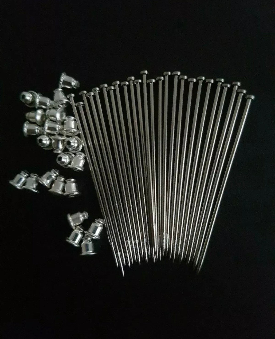 50 blank head pins hat pins hijab pins findings jewellery Etsy