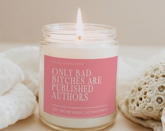Funny Published Author Candle Gift, Best Selling Author Gift, Published Author Gift, New Author Gift, Gift for an Author, Book Writer Gift