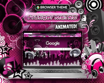 Frutiger METRO Browser Theme - Y2K | Vector | Nostalgia | Custom Theme for Google Chrome