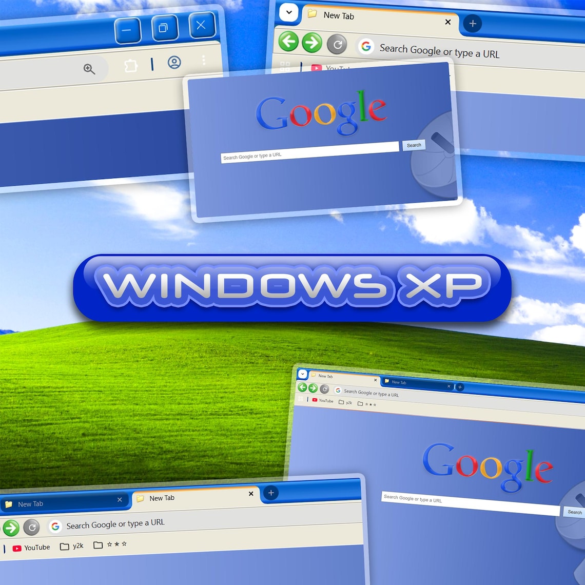 Old Computer Brower Windows XP Browser Theme – Nostalgic Retro UI Old Internet Vibes - Etsy