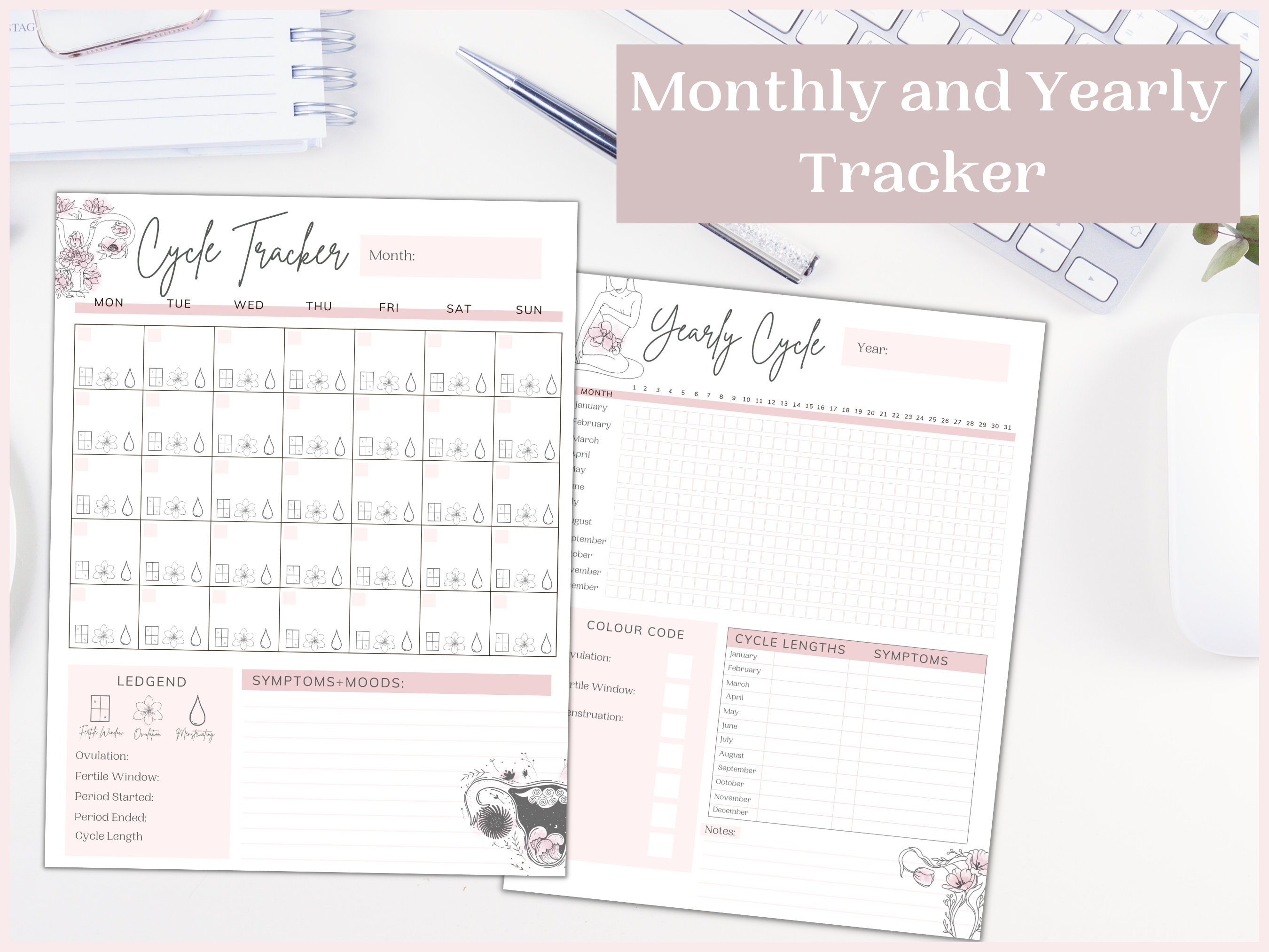 Printable Period Tracker and Fertility Awareness Planner - Etsy
