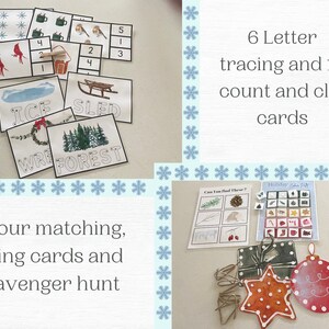 Winter Unit Study Printable Bundle | Montessori Preschool Worksheets ...