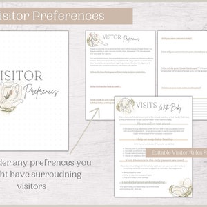 Birth Plan Template + Printable Postpartum Planner | Birth Essentials ...