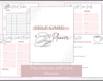 Self Care Journal and Self Care Planner | Wellness journal and Habit Trackers