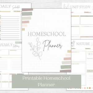 Homeschool Planner Printable | Montessori Inspired Lesson Planner