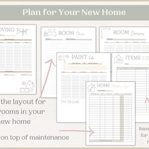 Editable Moving Planner | Moving Checklist | Printable Moving Binder ...