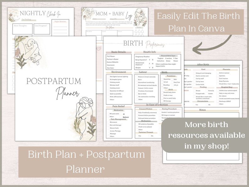 Birth Bag Packing List Editable Hospital Bag Packing Checklist Birth